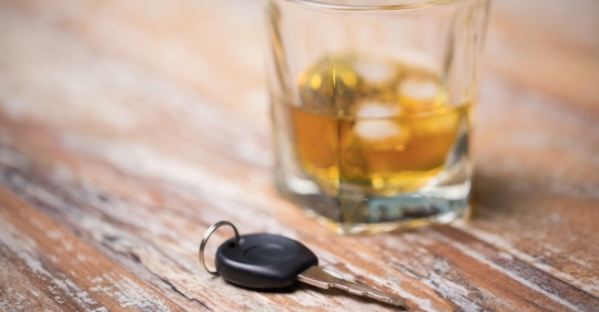 drink and car key